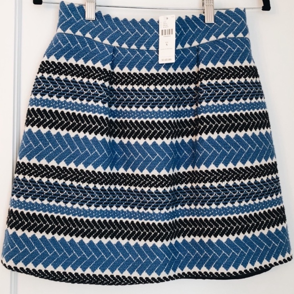 Anthropologie Blue Mini Skirt